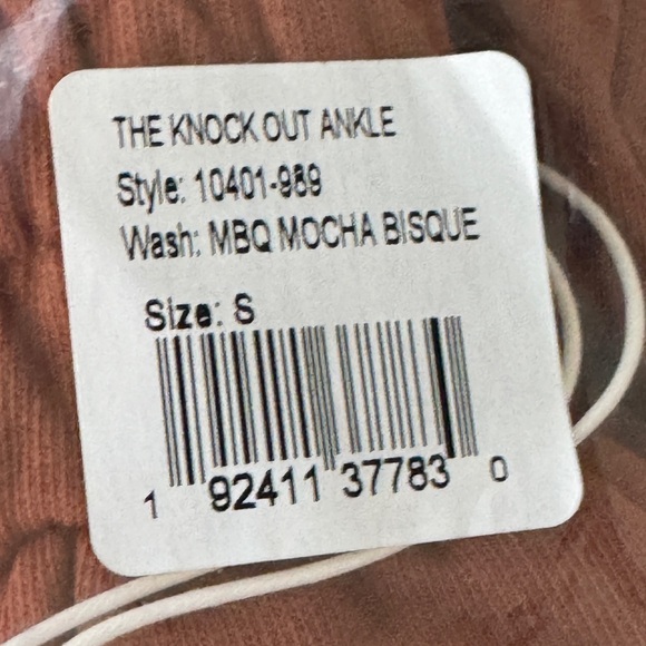 Mother Move It Knock Out Ankle Mocha Bisque Sweatpants Size Small NWT - Picture 12 of 12